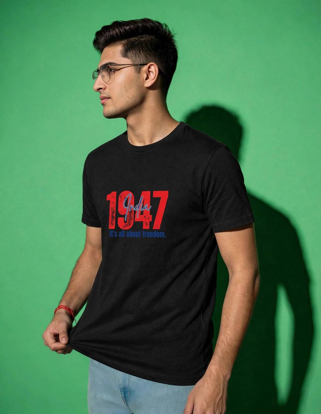 Men's Regular Fit T-Shirt – 100% Cotton 180 GSM | White & Black | MonkeyMan