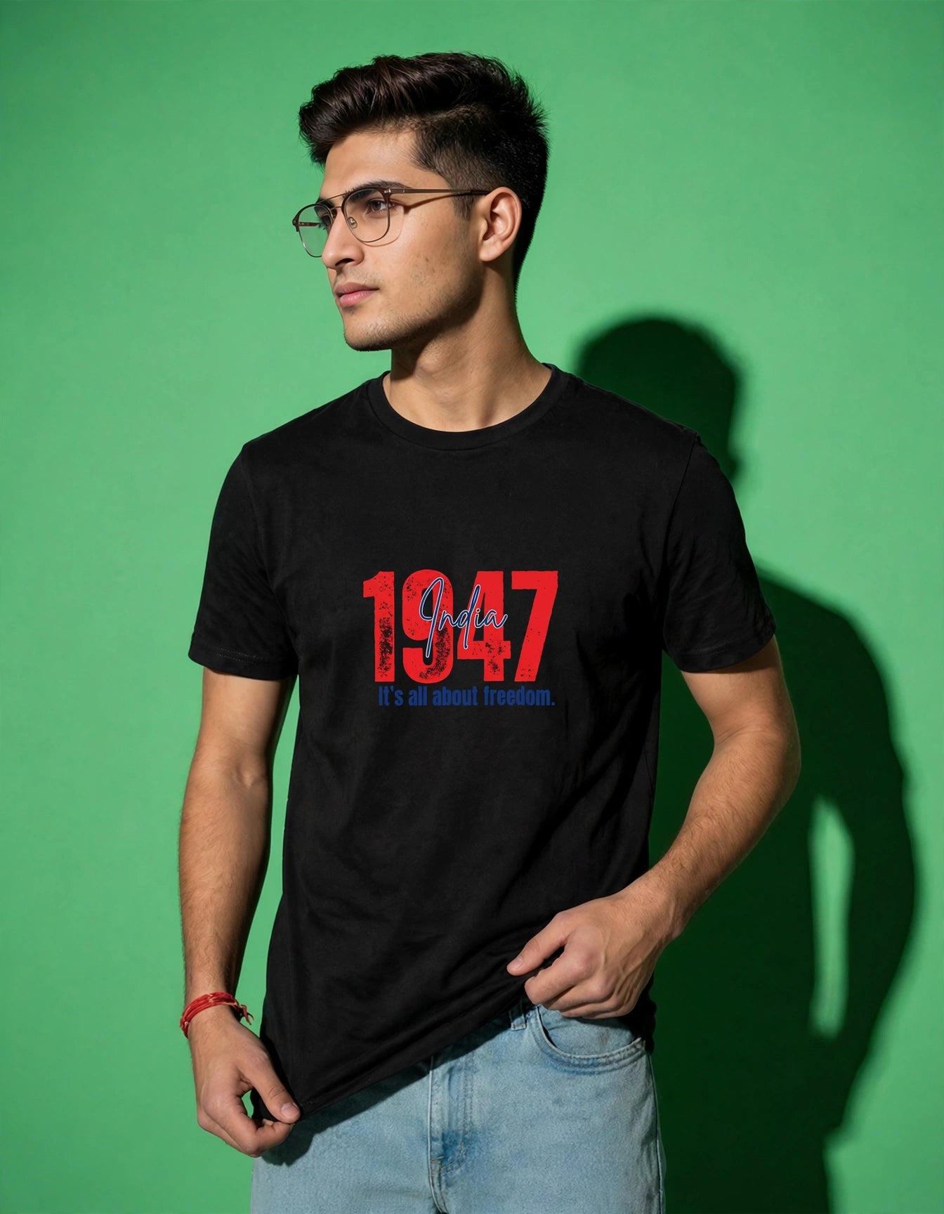 Men's Regular Fit T-Shirt – 100% Cotton 180 GSM | White & Black | MonkeyMan