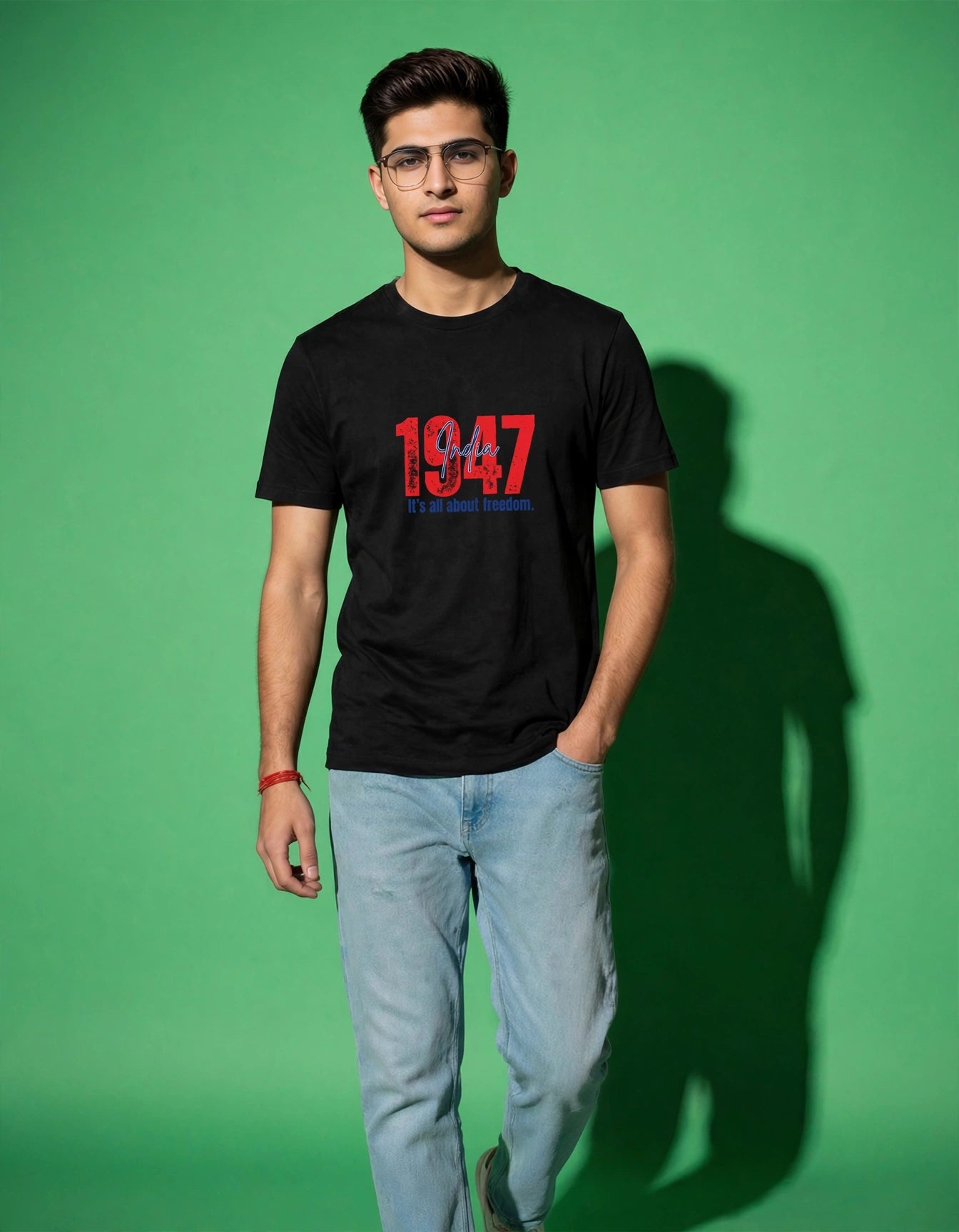 Men's Regular Fit T-Shirt – 100% Cotton 180 GSM | White & Black | MonkeyMan